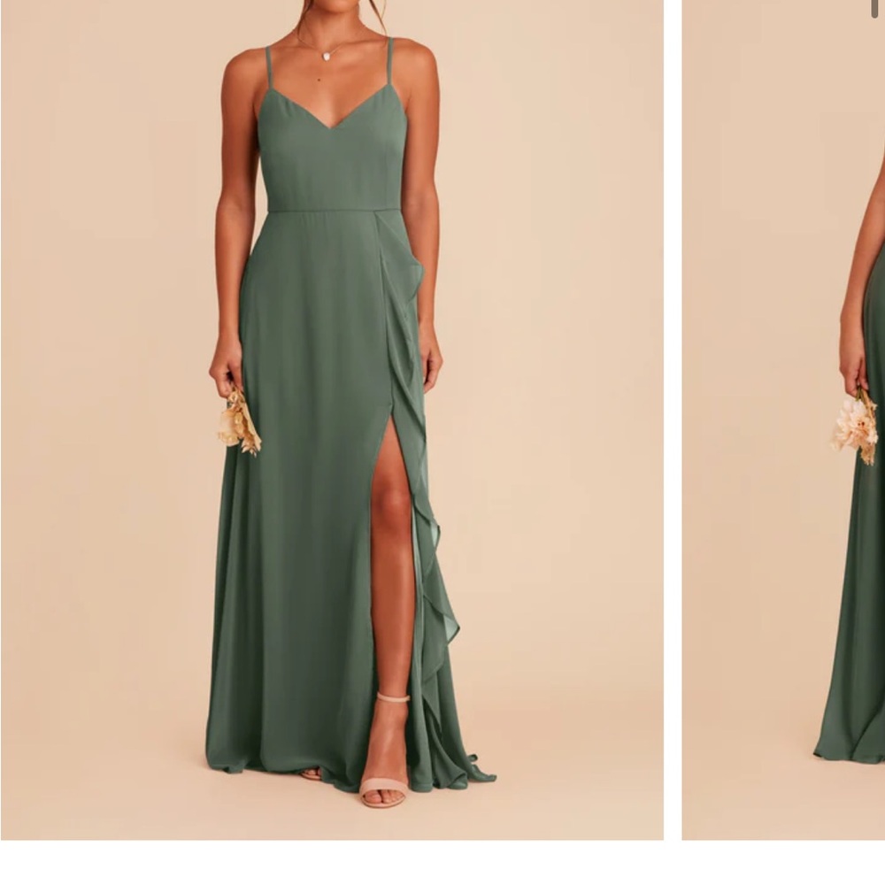 Theresa Chiffon Dress - Eucalyptus